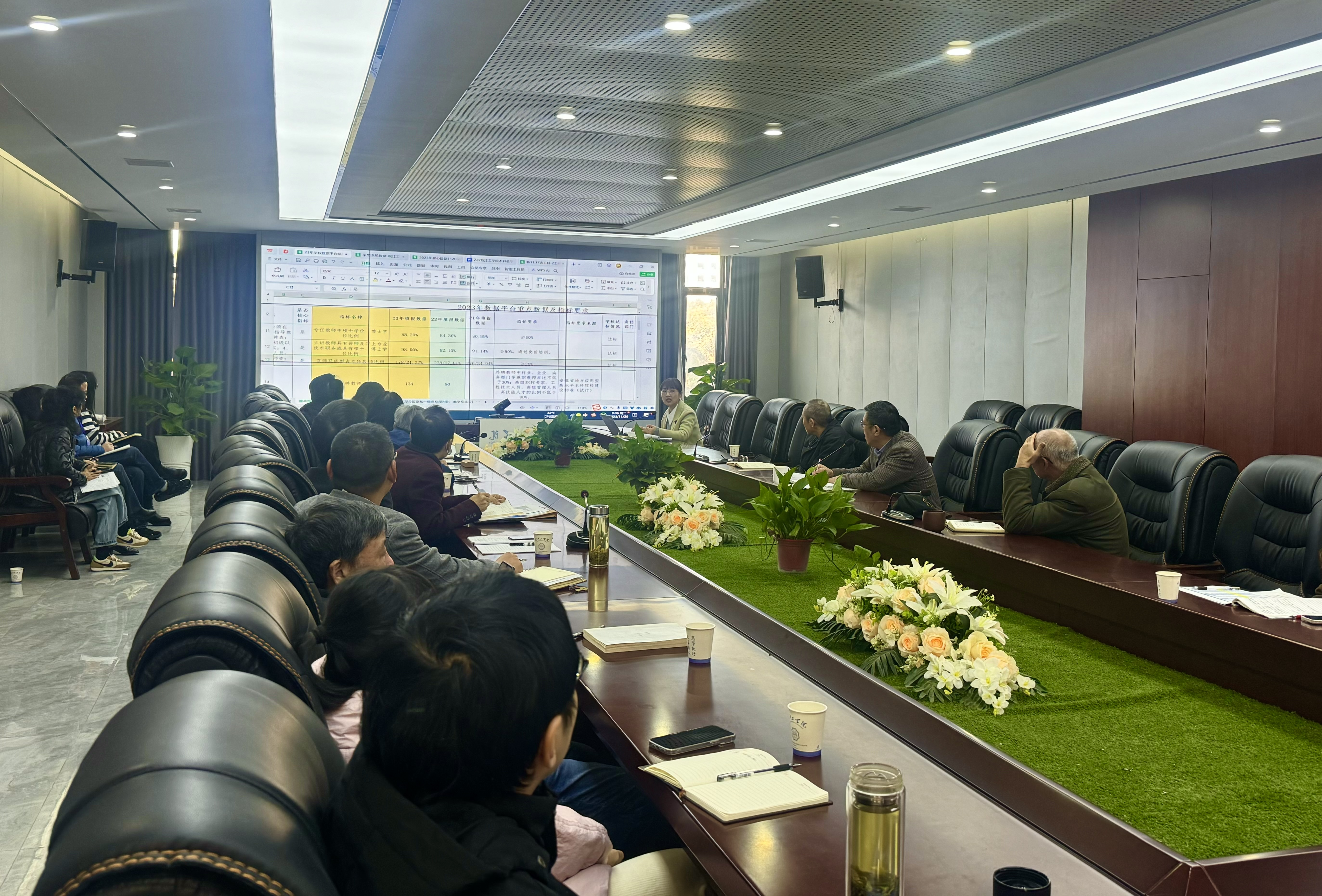 bat365官网召开2023年“高等教育质量监测国家数据平台”数据审核会议